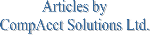 Articles by CompAcct Solutions Ltd.